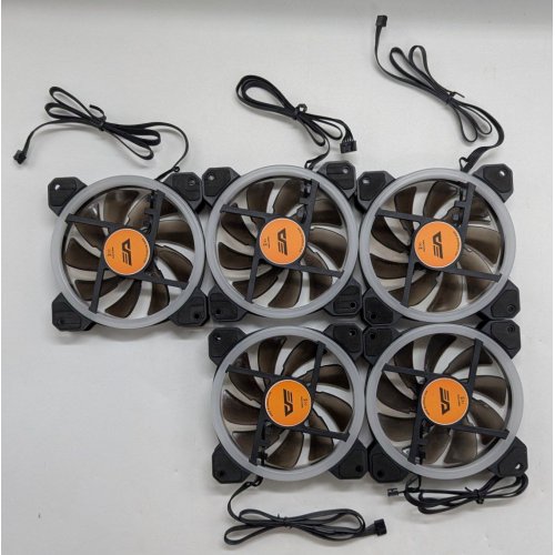 Комплект вентиляторів DarkFlash DR11 ARGB 5 in 1 Black (Відновлено продавцем, 773543) купити з перевіркою сумісності: огляд, характеристики, ціна у Києві, Львові, Вінниці, Хмельницькому, Івано-Франківську, Україні | інтернет-магазин TELEMART.UA фото