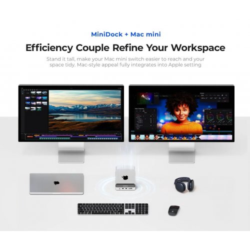 Купить USB-хаб ORICO VS10 10 in 1 Hub with M.2 SSD Enclosure (ORICO-VS10-SV-EP) Silver - цена в Харькове, Киеве, Днепре, Одессе
в интернет-магазине Telemart фото