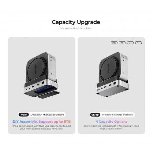 Купить USB-хаб ORICO VS10 10 in 1 Hub with M.2 SSD Enclosure (ORICO-VS10-SV-EP) Silver - цена в Харькове, Киеве, Днепре, Одессе
в интернет-магазине Telemart фото