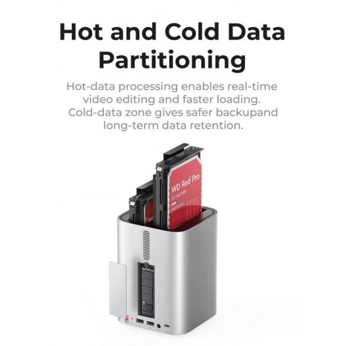 Купить USB-хаб ORICO M435 MiniTower Desktop Hybrid Storage System for Mac Mini (ORICO-M435-EU-SV-BP) Silver - цена в Харькове, Киеве, Днепре, Одессе
в интернет-магазине Telemart фото