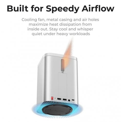 Купить USB-хаб ORICO M435 MiniTower Desktop Hybrid Storage System for Mac Mini (ORICO-M435-EU-SV-BP) Silver - цена в Харькове, Киеве, Днепре, Одессе
в интернет-магазине Telemart фото