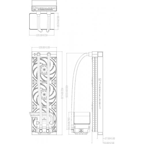 Готова СВО Thermalright Wonder Vision 360 UB ARGB White купити з перевіркою сумісності: огляд, характеристики, ціна у Києві, Львові, Вінниці, Хмельницькому, Івано-Франківську, Україні | інтернет-магазин TELEMART.UA фото