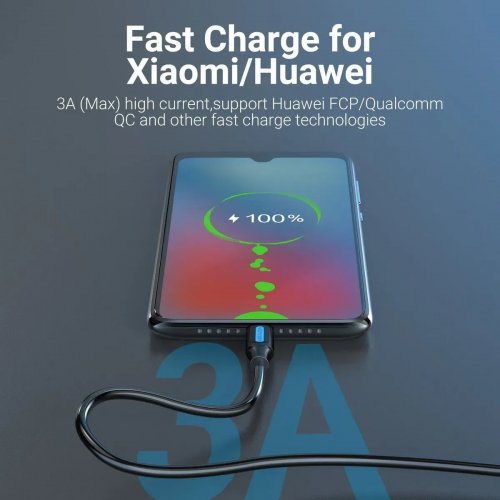 Купить Кабель Vention USB to USB Type-C 3.0 2m (COZBH) Black - цена в Харькове, Киеве, Днепре, Одессе
в интернет-магазине Telemart фото