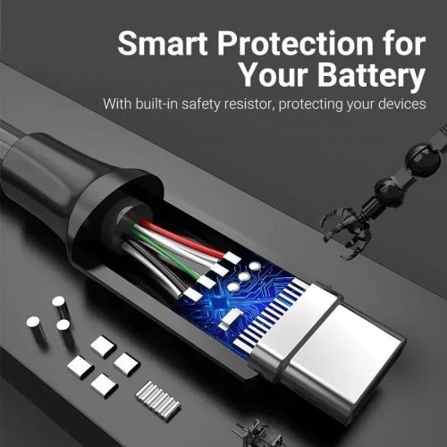 Купить Кабель Vention USB to USB Type-C 3.0 2m (COZBH) Black - цена в Харькове, Киеве, Днепре, Одессе
в интернет-магазине Telemart фото