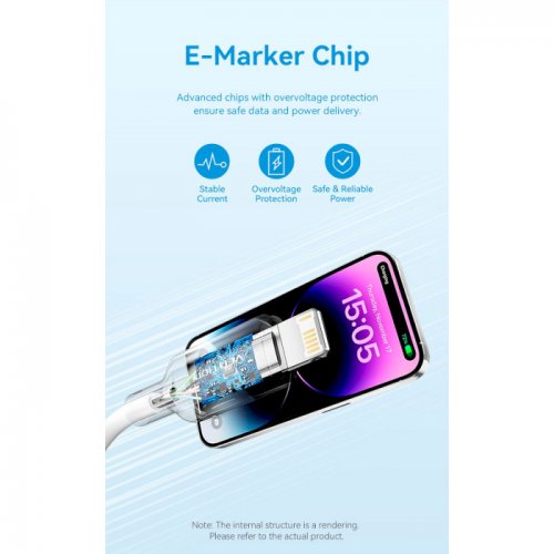 Купити Кабель Vention USB to Lightning 2m (LAMBH) Black - ціна в Києві, Львові, Вінниці, Хмельницькому, Франківську, Україні | інтернет-магазин TELEMART.UA фото