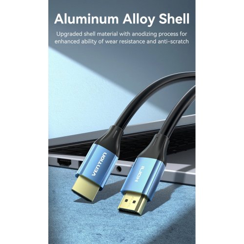 Купити Кабель Vention HDMI to HDMI V2.0 4K 10m (ALHSL) Blue - ціна в Києві, Львові, Вінниці, Хмельницькому, Франківську, Україні | інтернет-магазин TELEMART.UA фото
