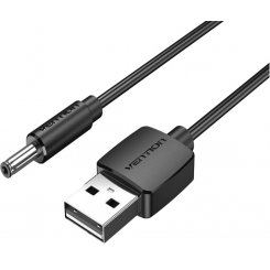 Кабель питания Vention USB to DC 3.5*1.35mm 1m (CEXBF) Black