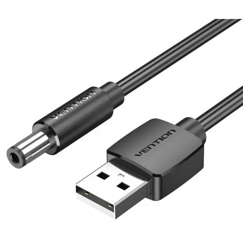 Купить Кабель питания Vention USB to DC 5.5*2.1mm 1m (CEYBF) Black - цена в Харькове, Киеве, Днепре, Одессе
в интернет-магазине Telemart фото