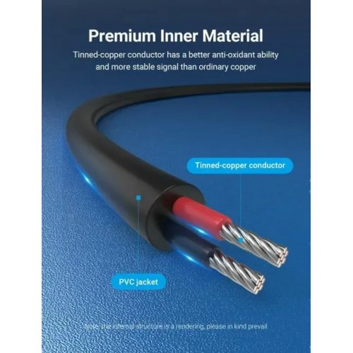 Купить Кабель питания Vention USB to DC 5.5*2.1mm 1m (CEYBF) Black - цена в Харькове, Киеве, Днепре, Одессе
в интернет-магазине Telemart фото