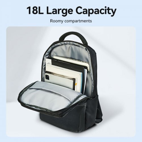 Купити Рюкзак Vention 15.6" Water-Repellent Laptop Backpack (KRPB0) Black - ціна в Києві, Львові, Вінниці, Хмельницькому, Франківську, Україні | інтернет-магазин TELEMART.UA фото