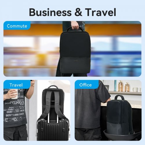 Купити Рюкзак Vention 15.6" Water-Repellent Laptop Backpack (KRPB0) Black - ціна в Києві, Львові, Вінниці, Хмельницькому, Франківську, Україні | інтернет-магазин TELEMART.UA фото