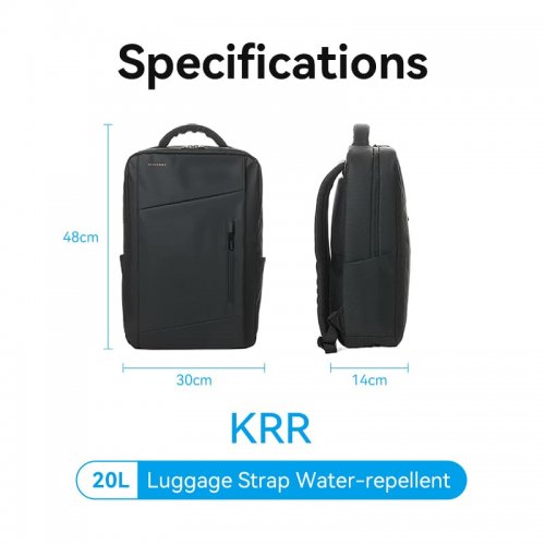Купити Рюкзак Vention 15.6" Water-Repellent Laptop Backpack (KRRB0) Black - ціна в Києві, Львові, Вінниці, Хмельницькому, Франківську, Україні | інтернет-магазин TELEMART.UA фото