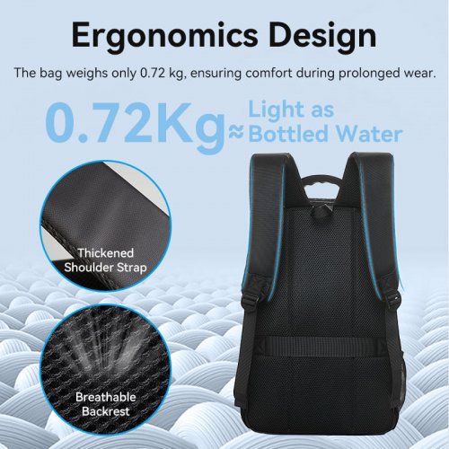 Купити Рюкзак Vention 15.6" Water-Repellent Laptop Backpack (KRRB0) Black - ціна в Києві, Львові, Вінниці, Хмельницькому, Франківську, Україні | інтернет-магазин TELEMART.UA фото