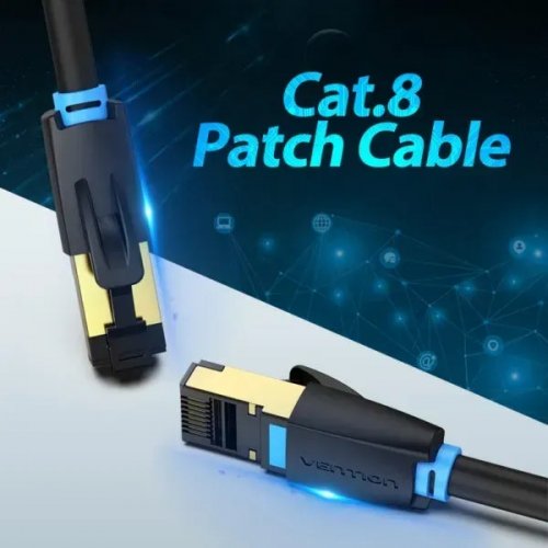 Купить Патч-корд Vention SFTP, RJ45, Cat8 20m (IKABQ) Black - цена в Харькове, Киеве, Днепре, Одессе
в интернет-магазине Telemart фото