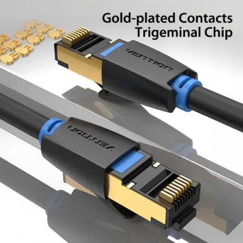 Купить Патч-корд Vention SFTP, RJ45, Cat8 20m (IKABQ) Black - цена в Харькове, Киеве, Днепре, Одессе
в интернет-магазине Telemart фото