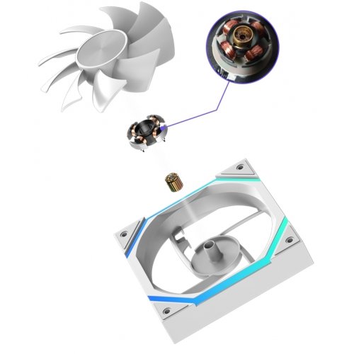 Кулер для корпуса GAMEMAX FN12A N2 (FN12A-N2-W) White купити з перевіркою сумісності: огляд, характеристики, ціна у Києві, Львові, Вінниці, Хмельницькому, Івано-Франківську, Україні | інтернет-магазин TELEMART.UA фото