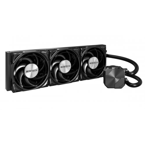 Готова СВО Montech HyperFlow Silent 360 Black купити з перевіркою сумісності: огляд, характеристики, ціна у Києві, Львові, Вінниці, Хмельницькому, Івано-Франківську, Україні | інтернет-магазин TELEMART.UA фото