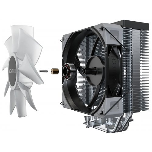 Кулер Montech NX400 Black купити з перевіркою сумісності: огляд, характеристики, ціна у Києві, Львові, Вінниці, Хмельницькому, Івано-Франківську, Україні | інтернет-магазин TELEMART.UA фото