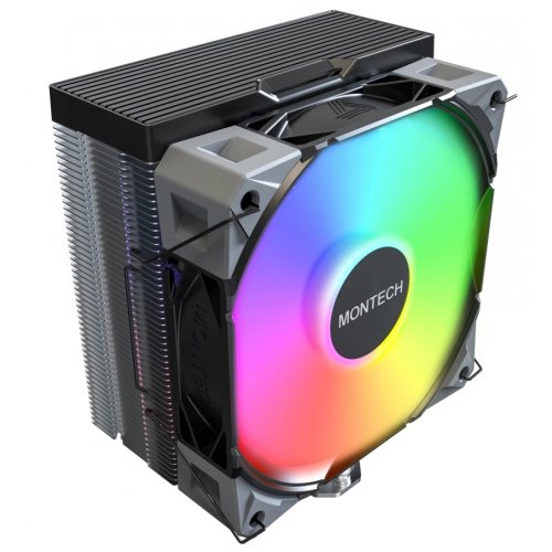 Кулер Montech NX400 ARGB Black купити з перевіркою сумісності: огляд, характеристики, ціна у Києві, Львові, Вінниці, Хмельницькому, Івано-Франківську, Україні | інтернет-магазин TELEMART.UA фото