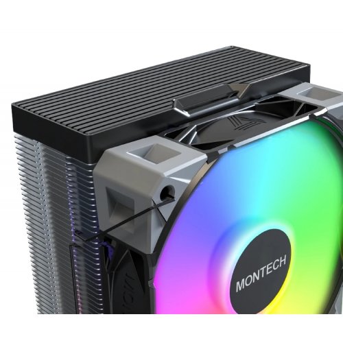 Кулер Montech NX400 ARGB Black купити з перевіркою сумісності: огляд, характеристики, ціна у Києві, Львові, Вінниці, Хмельницькому, Івано-Франківську, Україні | інтернет-магазин TELEMART.UA фото