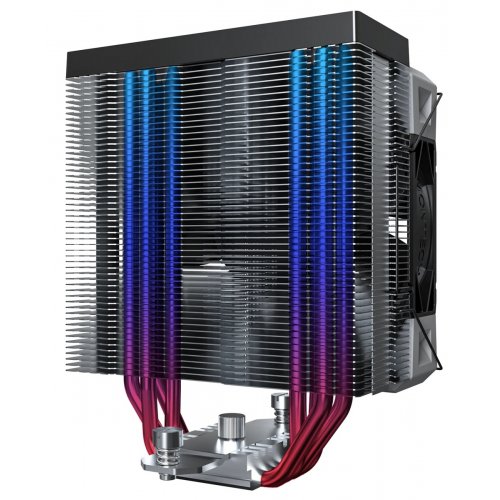 Кулер Montech NX400 ARGB Black купити з перевіркою сумісності: огляд, характеристики, ціна у Києві, Львові, Вінниці, Хмельницькому, Івано-Франківську, Україні | інтернет-магазин TELEMART.UA фото