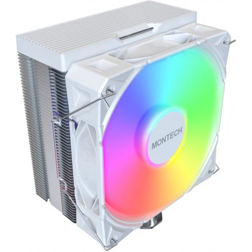 Кулер Montech NX400 ARGB White купити з перевіркою сумісності: огляд, характеристики, ціна у Києві, Львові, Вінниці, Хмельницькому, Івано-Франківську, Україні | інтернет-магазин TELEMART.UA фото