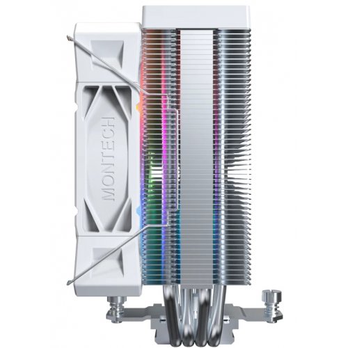 Кулер Montech NX400 ARGB White купити з перевіркою сумісності: огляд, характеристики, ціна у Києві, Львові, Вінниці, Хмельницькому, Івано-Франківську, Україні | інтернет-магазин TELEMART.UA фото
