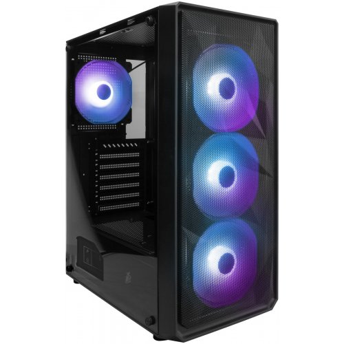 Корпус 1stPlayer FD3-BK-4F7 без БЖ Black купити з перевіркою сумісності: огляд, характеристики, ціна у Києві, Львові, Вінниці, Хмельницькому, Івано-Франківську, Україні | інтернет-магазин TELEMART.UA фото
