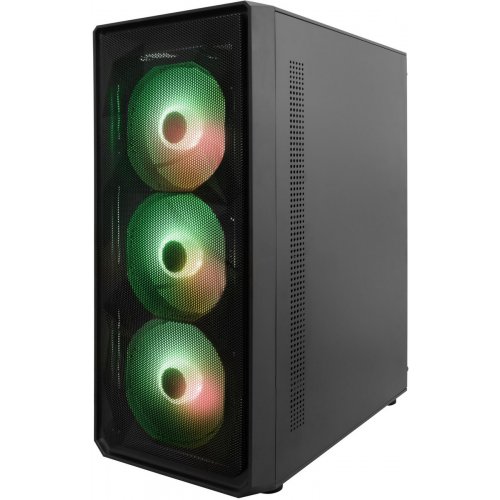 Корпус 1stPlayer FD3-BK-4F7 без БЖ Black купити з перевіркою сумісності: огляд, характеристики, ціна у Києві, Львові, Вінниці, Хмельницькому, Івано-Франківську, Україні | інтернет-магазин TELEMART.UA фото