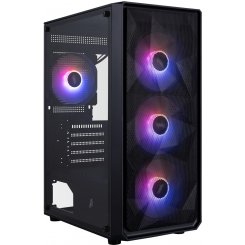 Корпус 1stPlayer FD3-M-BK-4F7 без БЖ Black
