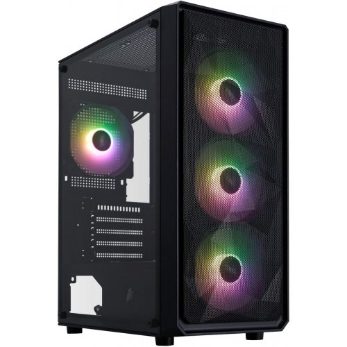 Корпус 1stPlayer FD3-M-BK-4F7 без БЖ Black купити з перевіркою сумісності: огляд, характеристики, ціна у Києві, Львові, Вінниці, Хмельницькому, Івано-Франківську, Україні | інтернет-магазин TELEMART.UA фото