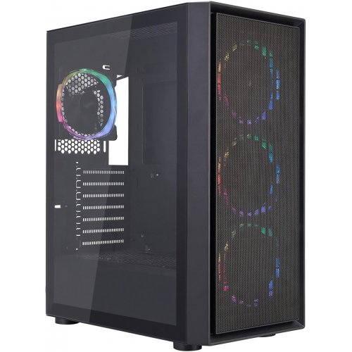 Корпус 1stPlayer GO6-BK-4FS7 без БЖ Black купити з перевіркою сумісності: огляд, характеристики, ціна у Києві, Львові, Вінниці, Хмельницькому, Івано-Франківську, Україні | інтернет-магазин TELEMART.UA фото