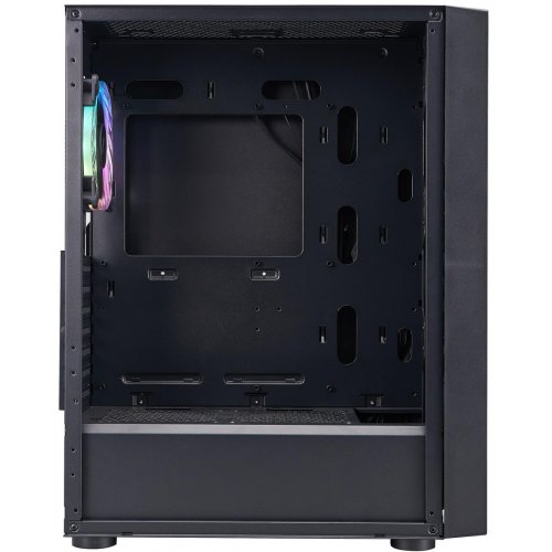 Корпус 1stPlayer GO6-BK-4FS7 без БЖ Black купити з перевіркою сумісності: огляд, характеристики, ціна у Києві, Львові, Вінниці, Хмельницькому, Івано-Франківську, Україні | інтернет-магазин TELEMART.UA фото