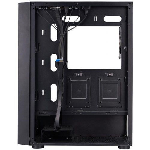 Корпус 1stPlayer GO6-BK-4FS7 без БЖ Black купити з перевіркою сумісності: огляд, характеристики, ціна у Києві, Львові, Вінниці, Хмельницькому, Івано-Франківську, Україні | інтернет-магазин TELEMART.UA фото