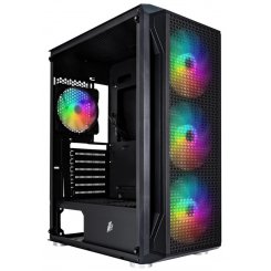 Корпус 1stPlayer X5-BK-4F1 без БЖ Black