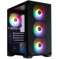 Корпус 1stPlayer X2-M-BK-4F7 без БЖ Black