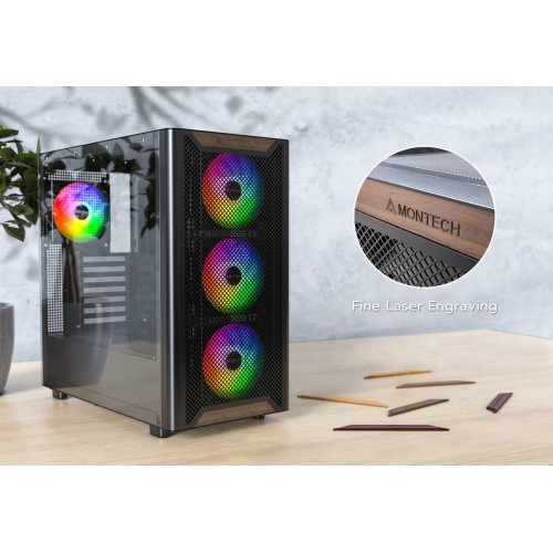 Купить Корпус Montech XR Wood без БП White с проверкой совместимости: обзор, характеристики, цена в Киеве, Днепре, Одессе, Харькове, Украине | интернет-магазин TELEMART.UA фото
