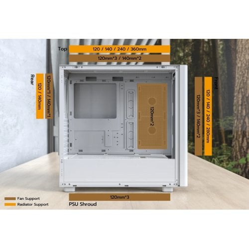 Купить Корпус Montech XR Wood без БП White с проверкой совместимости: обзор, характеристики, цена в Киеве, Днепре, Одессе, Харькове, Украине | интернет-магазин TELEMART.UA фото