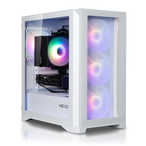 Купити Комп'ютер HEXO Gaming TwinFront Pro+ (HGP-GTF5600N5060-D432S1TWH) White - ціна в Києві, Львові, Вінниці, Хмельницькому, Франківську, Україні | інтернет-магазин TELEMART.UA фото