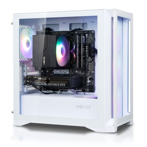 Купити Комп'ютер HEXO Gaming TwinFront Pro+ (HGP-GTF5600N5060-D432S1TWH) White - ціна в Києві, Львові, Вінниці, Хмельницькому, Франківську, Україні | інтернет-магазин TELEMART.UA фото