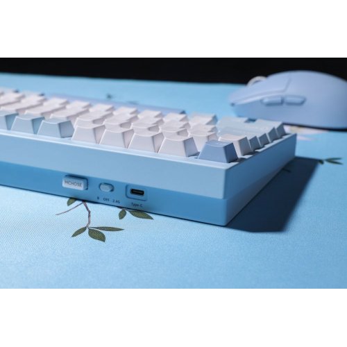 Клавиатура MCHOSE GX87 Lite RGB Mechanical HUANO Matcha Latte V2 Switch Wireless (MC-GX87-A9) Blue Nano Spraying купить в Украине: Киев, Днепр, Харьков, Одесса  | Низкая цена, отзывы, характеристики от TELEMART фото