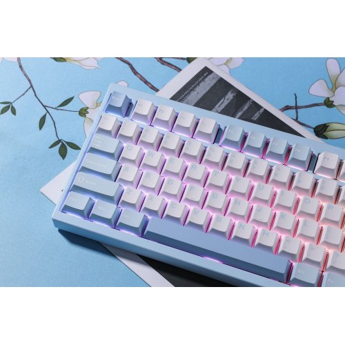 Клавиатура MCHOSE GX87 Lite RGB Mechanical HUANO Matcha Latte V2 Switch Wireless (MC-GX87-A9) Blue Nano Spraying купить в Украине: Киев, Днепр, Харьков, Одесса  | Низкая цена, отзывы, характеристики от TELEMART фото