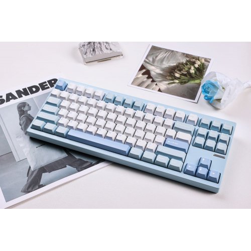 Клавиатура MCHOSE GX87 Lite RGB Mechanical HUANO Matcha Latte V2 Switch Wireless (MC-GX87-A9) Blue Nano Spraying купить в Украине: Киев, Днепр, Харьков, Одесса  | Низкая цена, отзывы, характеристики от TELEMART фото