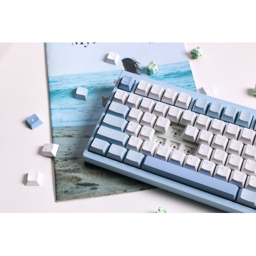 Клавиатура MCHOSE GX87 Lite RGB Mechanical HUANO Matcha Latte V2 Switch Wireless (MC-GX87-A9) Blue Nano Spraying купить в Украине: Киев, Днепр, Харьков, Одесса  | Низкая цена, отзывы, характеристики от TELEMART фото