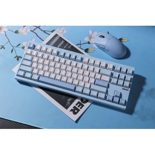 Клавиатура MCHOSE GX87 Lite RGB Mechanical HUANO Matcha Latte V2 Switch Wireless (MC-GX87-A9) Blue Nano Spraying купить в Украине: Киев, Днепр, Харьков, Одесса  | Низкая цена, отзывы, характеристики от TELEMART фото