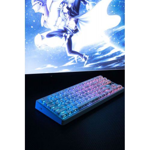 Клавиатура MCHOSE G87 RGB Mechanical Matcha Latte Switch V2 Wireless (MC-G87-18) White Topographic купить в Украине: Киев, Днепр, Харьков, Одесса  | Низкая цена, отзывы, характеристики от TELEMART фото