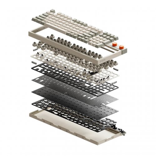 Клавиатура Lofree OE918 Block Mechanical MX Linear Switches Wireless (LO-6922694805027) Beige купить в Украине: Киев, Днепр, Харьков, Одесса  | Низкая цена, отзывы, характеристики от TELEMART фото