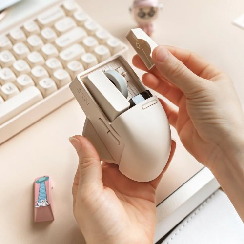 Купити Миша Lofree OE909 Touch Wireless (LO-6922694804181) Tofu - ціна в Києві, Львові, Вінниці, Хмельницькому, Франківську, Україні | інтернет-магазин TELEMART.UA фото