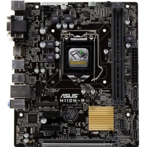 Материнська плата Asus H110M-R (s1151, Intel H110) (Відновлено продавцем, 773890) купити з перевіркою сумісності: огляд, характеристики, ціна у Києві, Львові, Вінниці, Хмельницькому, Івано-Франківську, Україні | інтернет-магазин TELEMART.UA фото