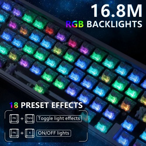 Купити Клавіатура Attack Shark X65 RGB HE Magnetic Switch (AS-6972792470535-W-UA) White - ціна в Києві, Львові, Вінниці, Хмельницькому, Франківську, Україні | інтернет-магазин TELEMART.UA фото